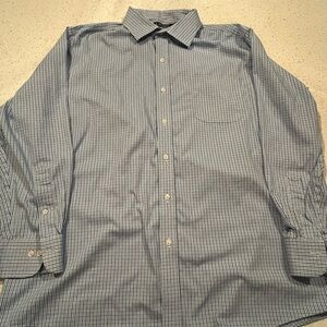 Ralph Lauren Blue Striped Button Down Shirt
